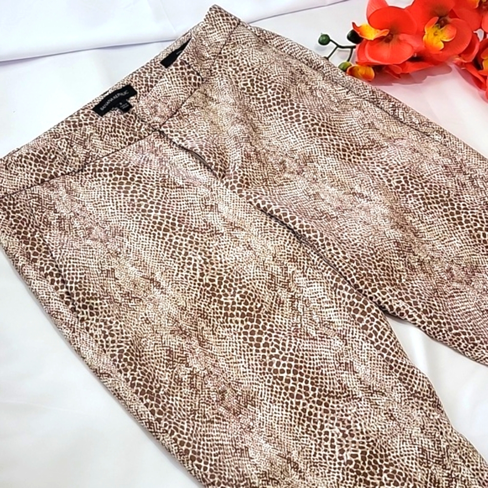 Banana Republic Leopard Print Trousers Womens Pants. Size 2 - Picture 8 of 14